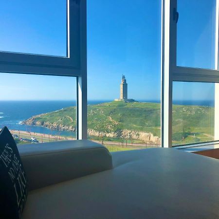 Parking, Vistas Al Mar Y Tres Habitaciones A Coruña Kültér fotó